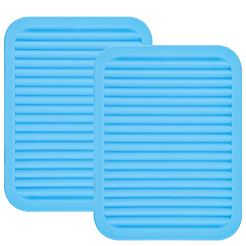 Silicone Trivet Mat for Dish Hot Pads for Counter Top (2 Count)