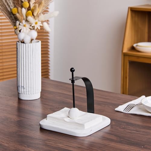 White Marble Napkin Holder