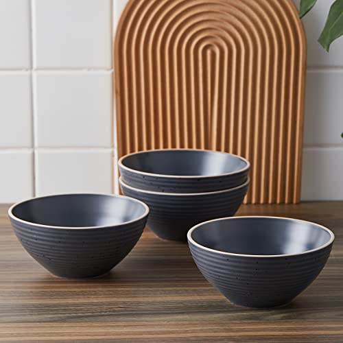 Lauren Modern Stoneware 16 (16-Piece Service for 4 / Charcoal)