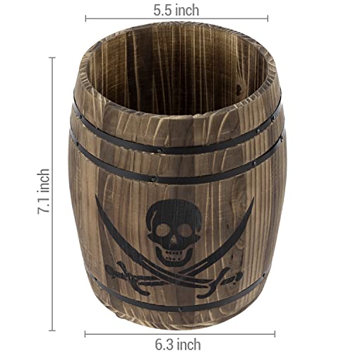 Pirate Rum Cask Utensil Crock