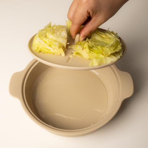 Microwave Silicone Steamer for Baby Food (Creme Brulee / 29oz (850ml))