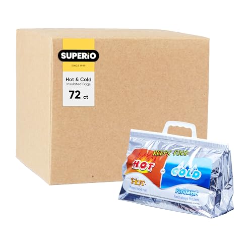 Hot and Cold Insulated Bags for Food Delivery (Small (Lunch Size))