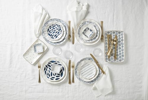 Blue Bay 12 Piece Dinnerware Set (12-Piece Dinnerware Set (Dessert), Ikat)