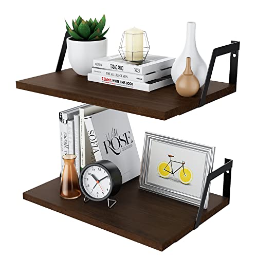 Dark Walnut Deep Floating Shelves (Dark Walnut)