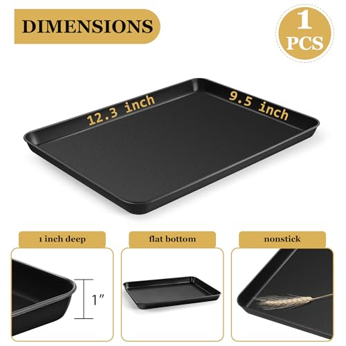 12.3x9.5x1 Inch Cookie Sheet for Baking