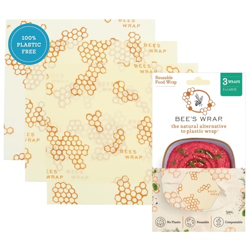 Beeswax Food Wraps (Honeycomb Large 3 Pack / 3pk Large)