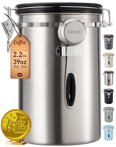 Coffee Canister (Iced Silver / 39 oz)