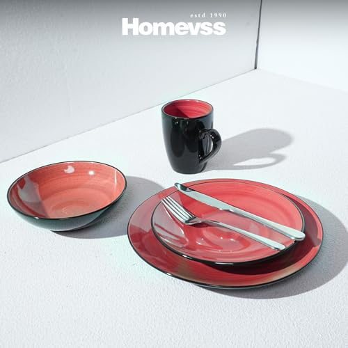 Stoneware Sonoma 16pc Dinnerware Set (16pc Set / Red)