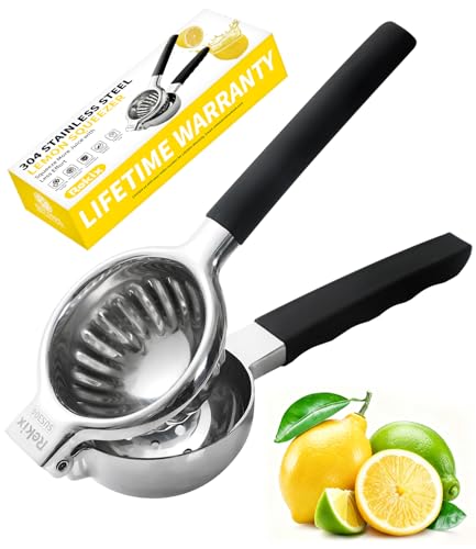 304 Stainless Steel Lemon Squeezer (Black)
