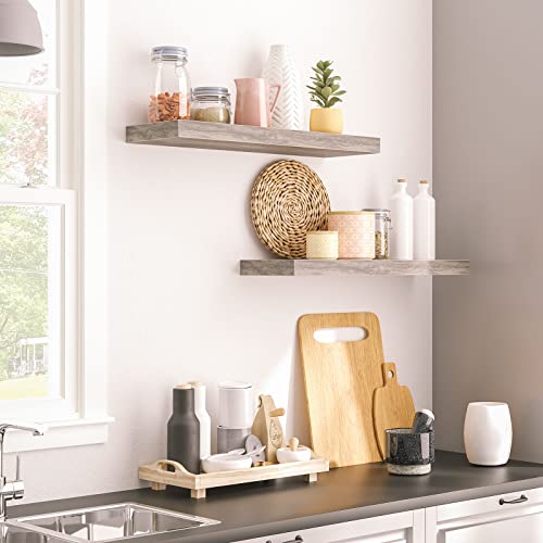 Floating Shelves for Wall (Greige / 23.6 Inches)