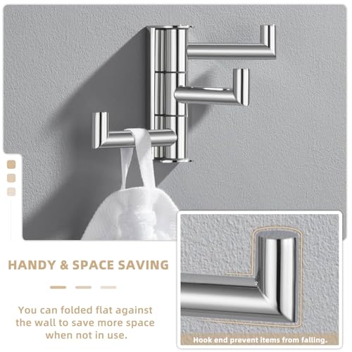 Bathroom Towel Hook Polished Chrome (1 Pack / Polished Chrome)