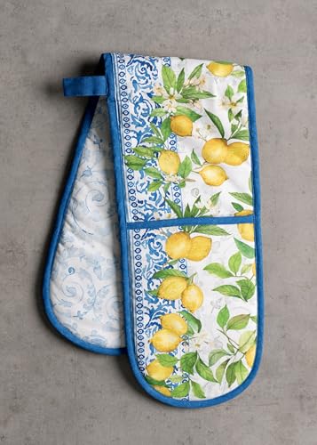Double Oven Mitts 100% Cotton Double Oven Glove (032 - Cedrat / 7" x 35" (Double Oven Mitt))
