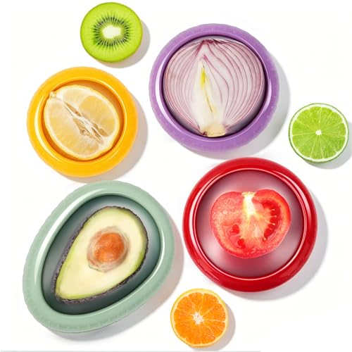 Avocado Saver and Onion Storage (Brown, Green,Yellow, Cyan)