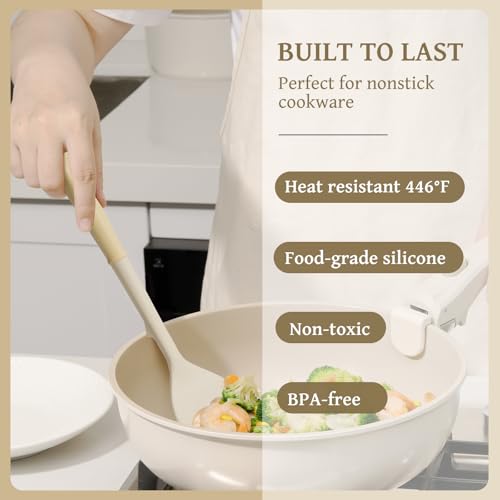 43 PCS Silicone Kitchen Utensils Set (Cream)