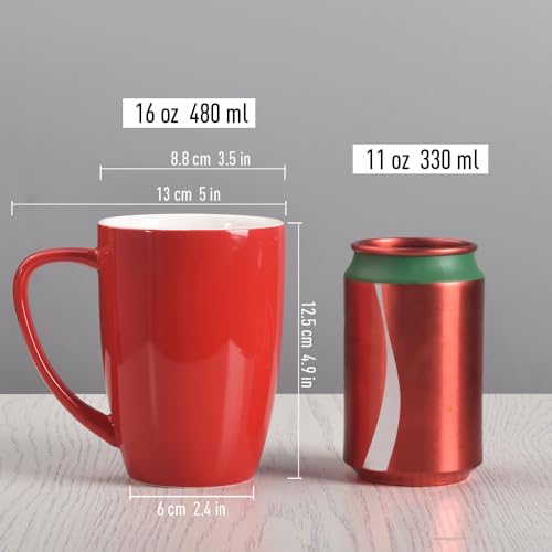 Porcelain Mug Set (Red)