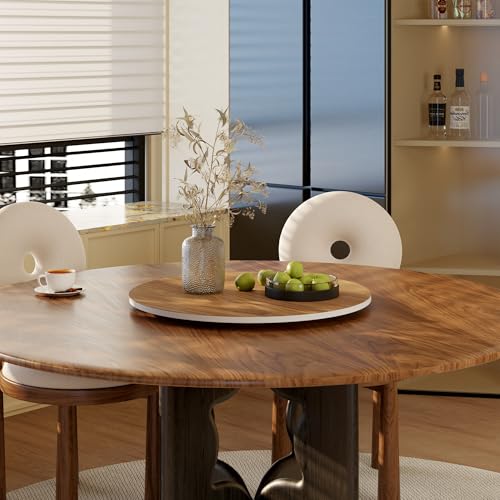 23.6" Sintered Stone Lazy Susan for Table Top (Walnut / 60CM)