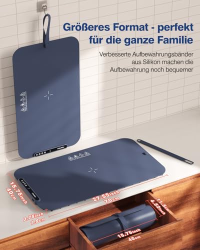 Food Warming Mat (27.56*15.75inch / Dark Blue)