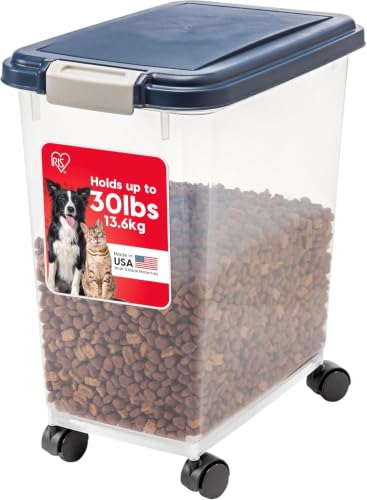 Dog Food Storage Container (30 lbs / Navy)