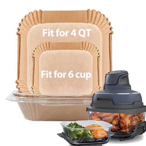 Air Fryer Liners for Ninja Crispi Air Fryer (5.5''+7.5''Square)