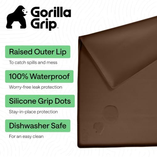 Waterproof Silicone Under Sink Mat (Coffee / 28"w X 22"l)
