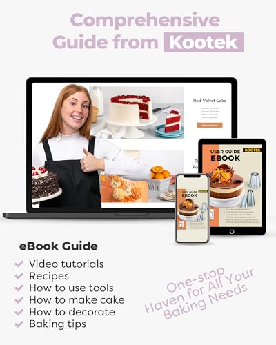71 Cake Decorating Kit Baking Supplies Tools for Beginners & Pros (Light Purple)