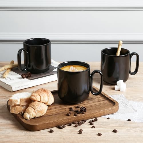 Ceramic Coffee Mug Set (Black)