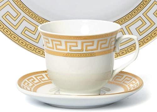 120 Pieces Vintage Gold Dinnerware and 18 (120 Piece Service for 12)