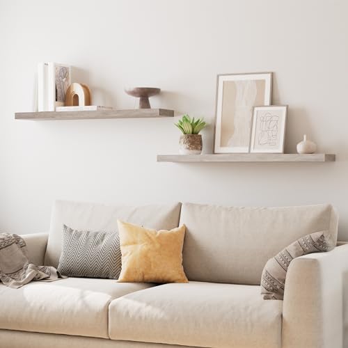 Floating Shelves for Wall (Greige / 39.4 Inches)