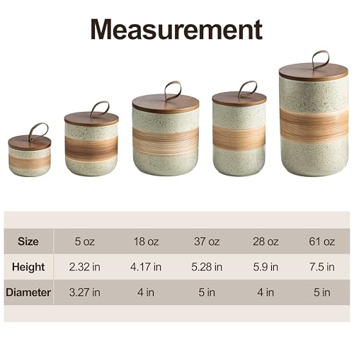 Large Storage Containers with Lids (Beige / 60 fl.oz)