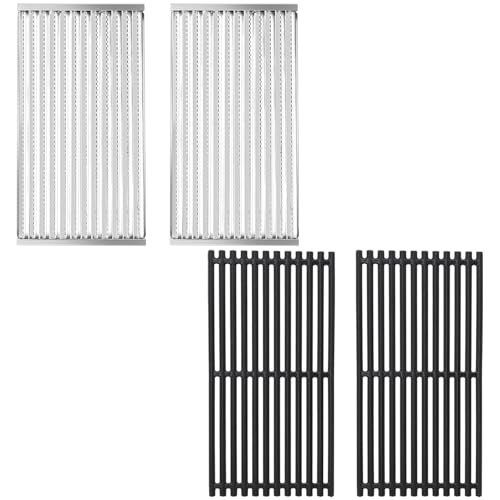 Grill Replacement Parts for Charbroil 463642316 463644220 (2-Burner Emitters & Grates)