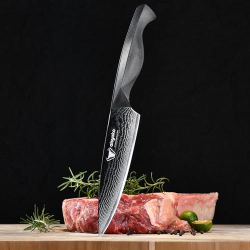 Professional Chef Knife 6.5" Damascus Kitchen Knife 8C High carbon stainless steel Super sharp (6.5")
