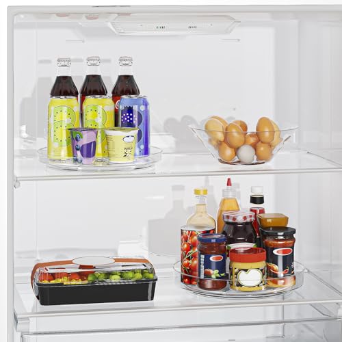 4 Pack Clear Lazy Susan (9+10inch - 4 Pack)