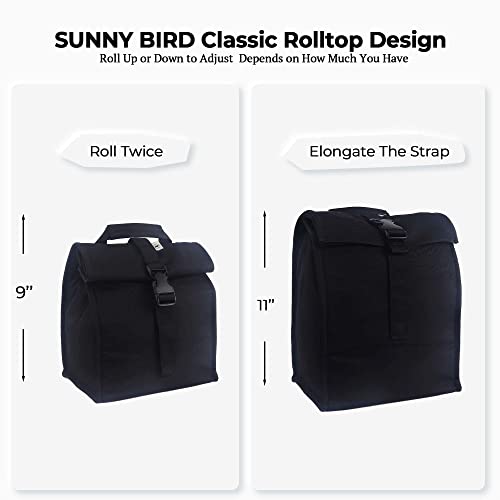 Insulated Lunch Bag Rolltop Lunch Box