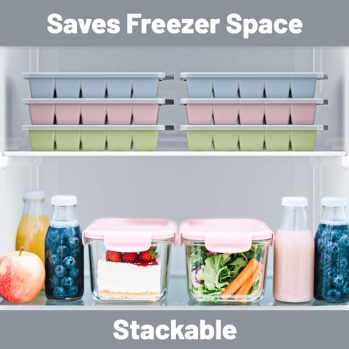 Silicone Ice Cube Tray 2 Pack (Pink / Ice Cube Tray 2 Pack)