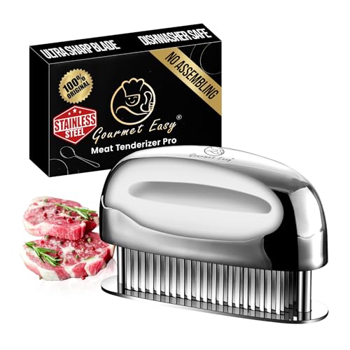 Meat Tenderizer Tool with 60 Stainless Steel Sharp Needles (Meat Tenderizer Tool)