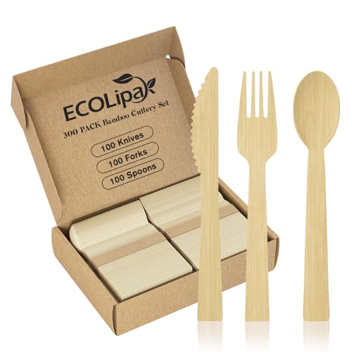 300 Count Bamboo Cutlery Set (cutlery)
