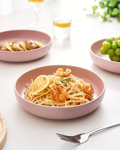 Milkyway 33 oz Pasta Bowls Set of 8 (Light Pink / Set of 8)
