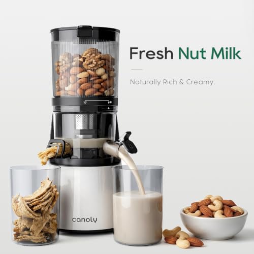3-in-1 Cold Press Juicer C16, Makes Juice & Sorbet & Nut Milk (Pearl White)