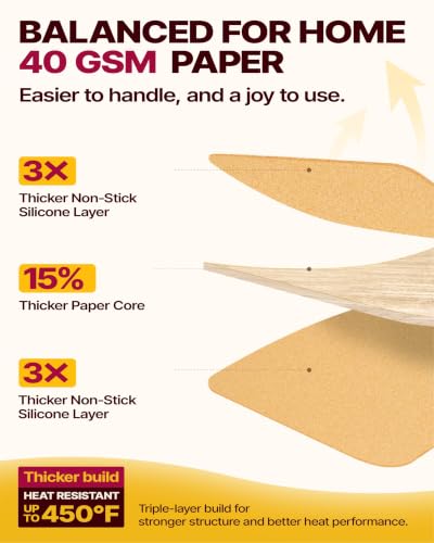12x16 Inch Parchment Paper Sheets 60PCS
