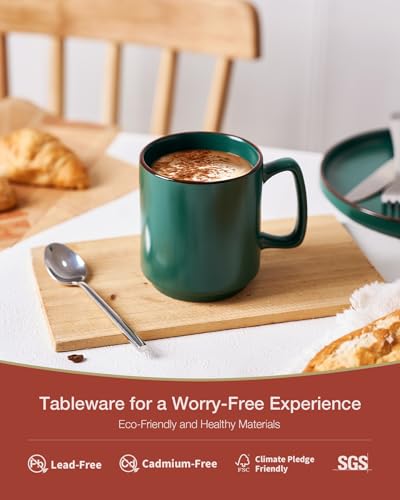 Coffee Mugs Set of 6 (Dark Green / 6pcs)