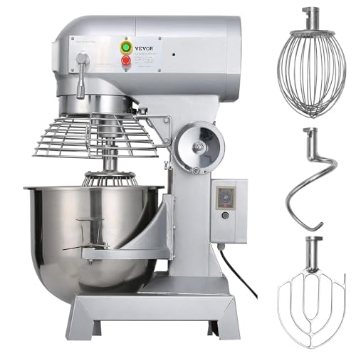10Qt Commercial Food Mixer with Timing Function (2 Fl Oz)