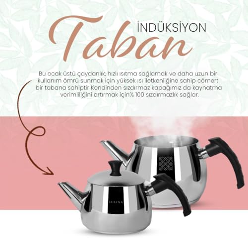 Modernist Stainless Steel Teapot (Classic)
