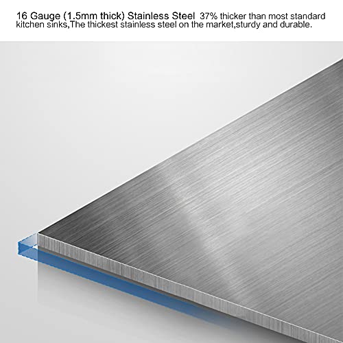 30 Inch Drop In Kitchen Sink Workstation (30"x 18" x 10" / Stainless Steel)
