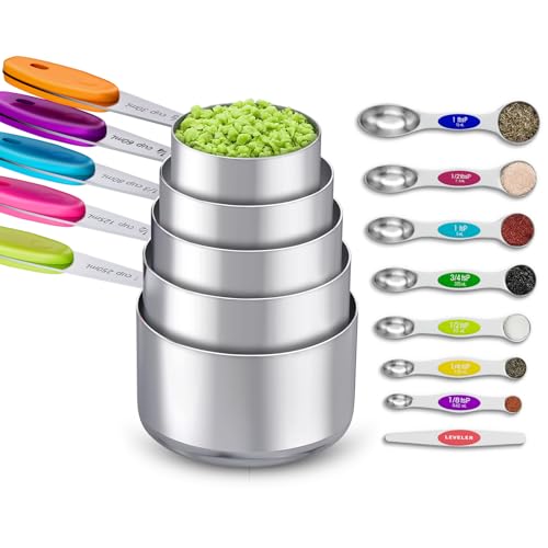 13 Piece Measuring Cups and Magnetic Spoons Set (13 Count)