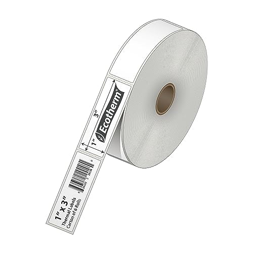 1" x 3" Thermal Labels (1 x 3 White - 5040 Labels)