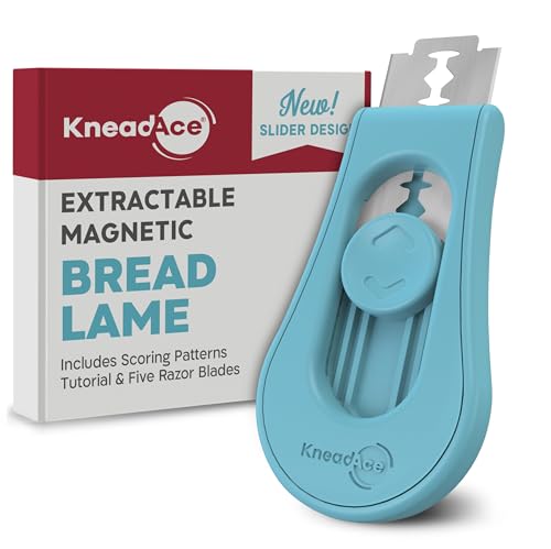 Upgraded Extractable & Magnetic Bread Lame Dough Scoring Tool (Turquoise)