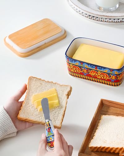 KRVI Butter Dish with Lid (Sicilian Carnival)