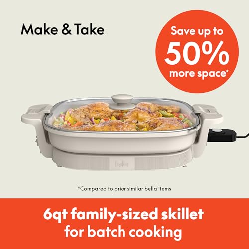 Fits Anywhere SAUTE XL Make & Take Skillet (14" x 14" / Oatmilk)