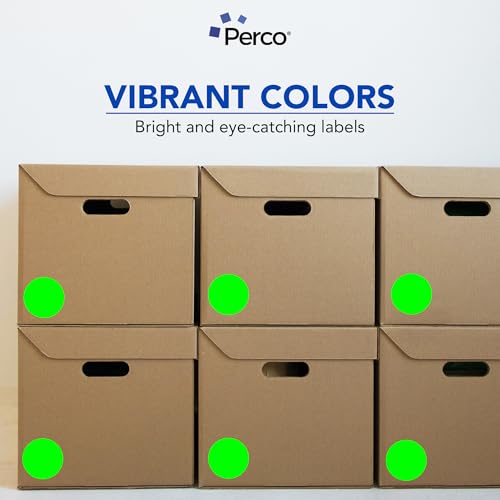 Neon Green Round Circle Dot Sticker 3 (Green - Neon / 3 Inch)