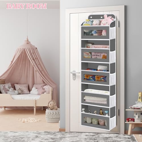 Over The Door Organizer (A Dark Gray / 2 Pack)